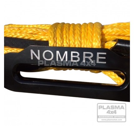 CABLE DE FIBRA 10MM X 27M CON GANCHO Y GUÍA ALUMINIO PERSONALIZADA