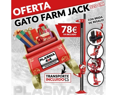 PROMOCIÓN GATO FARM JACK 120cms/48" CON TRANSPORTE INCLUIDO Y BRIDA DE REGALO